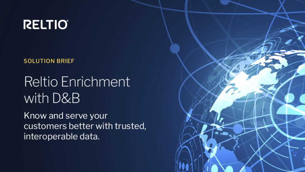 Reltio Data Enrichment with D&B