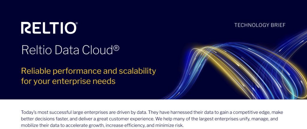 Reltio Data Cloud: Reliable performance and scalability for your enterprise needs