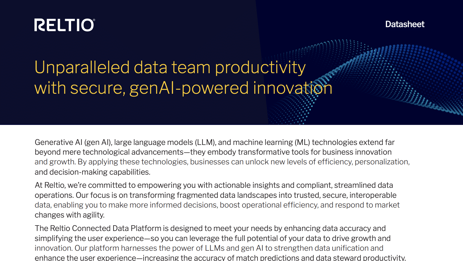 Unparalleled datasheet thumb