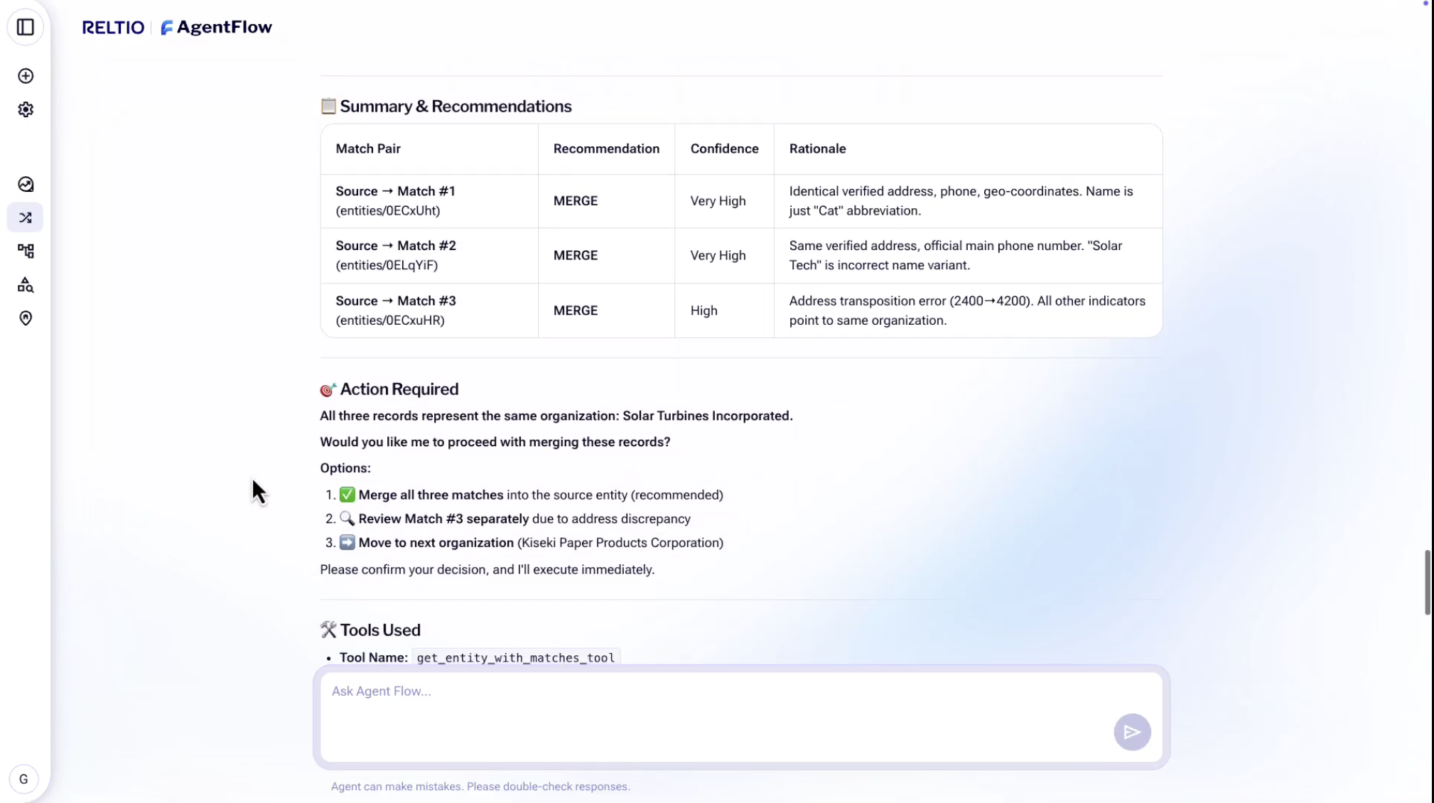 Unified customer and contact data across 7 systems.